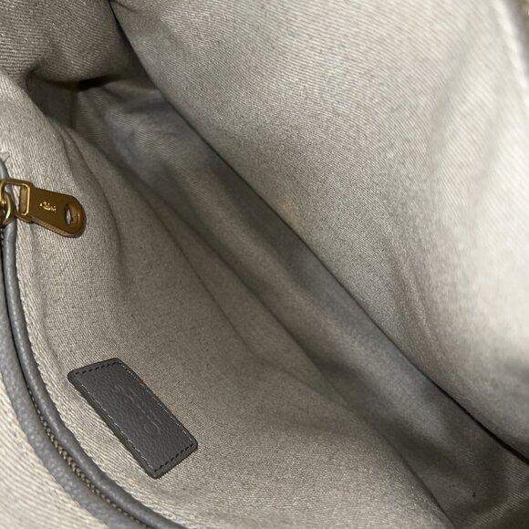 Chloé Marcie Satchel Medium Gray Leather - Picture 7 of 10